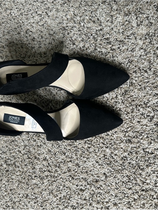 Jones New York Shoes - Jones New York Black Pointed D'Orsay Flats